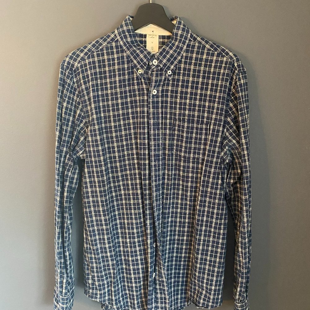 Three Over One Linen/Cotton Button Down
